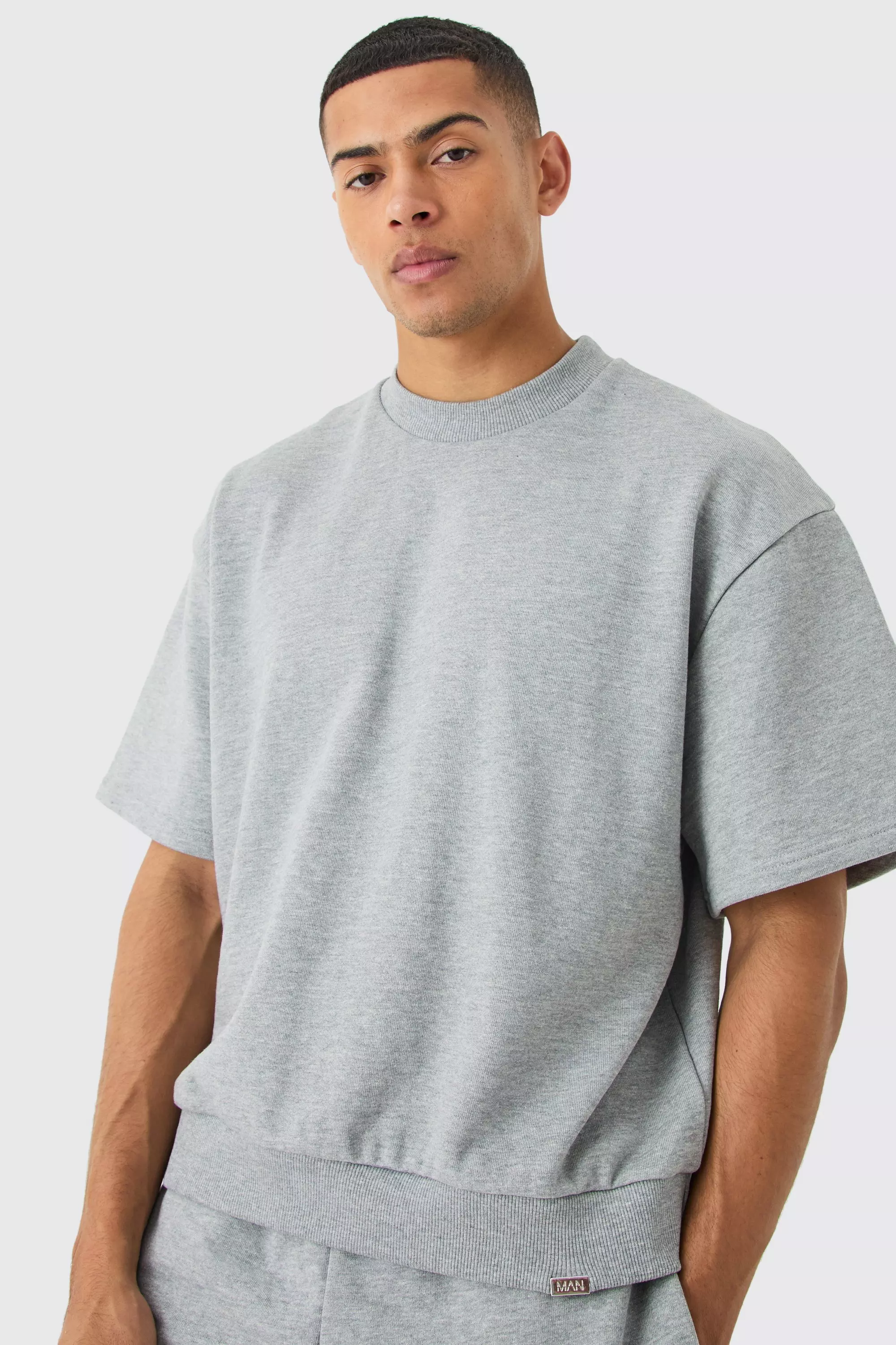 Oversized Boxy Heavyweight Short Sleeve Sweatshirt